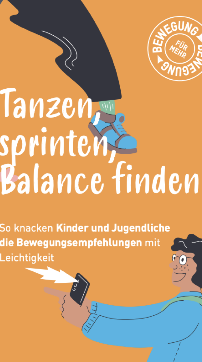 Booklet-Cover mit Illustration eines jungen Mannes, der ein Foto macht