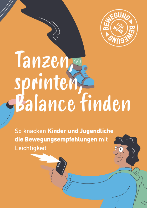 Booklet-Cover mit Illustration eines jungen Mannes, der ein Foto macht